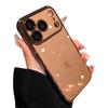 Electroplated Stardust Glitter iPhone 17 Case with Transparent Built-in Lens Film and Drop-Proof Protection
