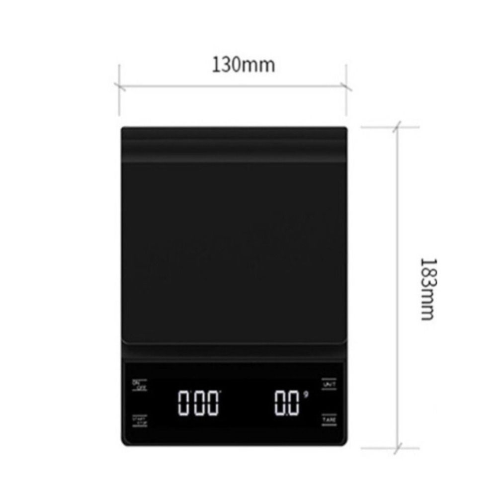 LCD Digital Kitchen Weight High Precision Coffee Scale Multifunction Electronic Balance  Espresso