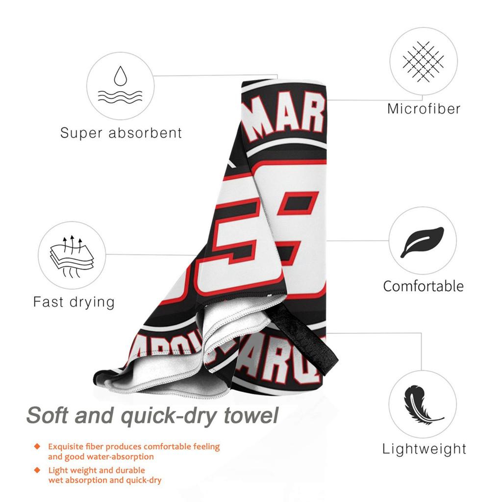 Motorcycle Marc Marqueze 93 Beach Towel Soft Microfiber Quick Dry Absorbent Quick Towels For Swimming