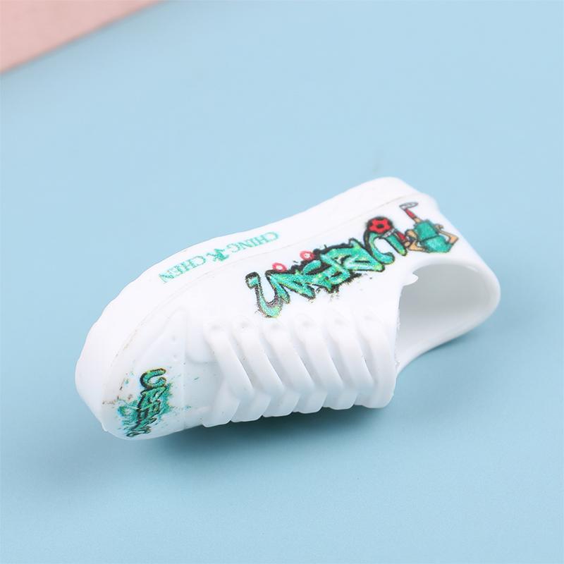 Finger Toy Shoes Mini Skateboard Shoes Sports Shoes Finger Scooter Kids Toy Gifts
