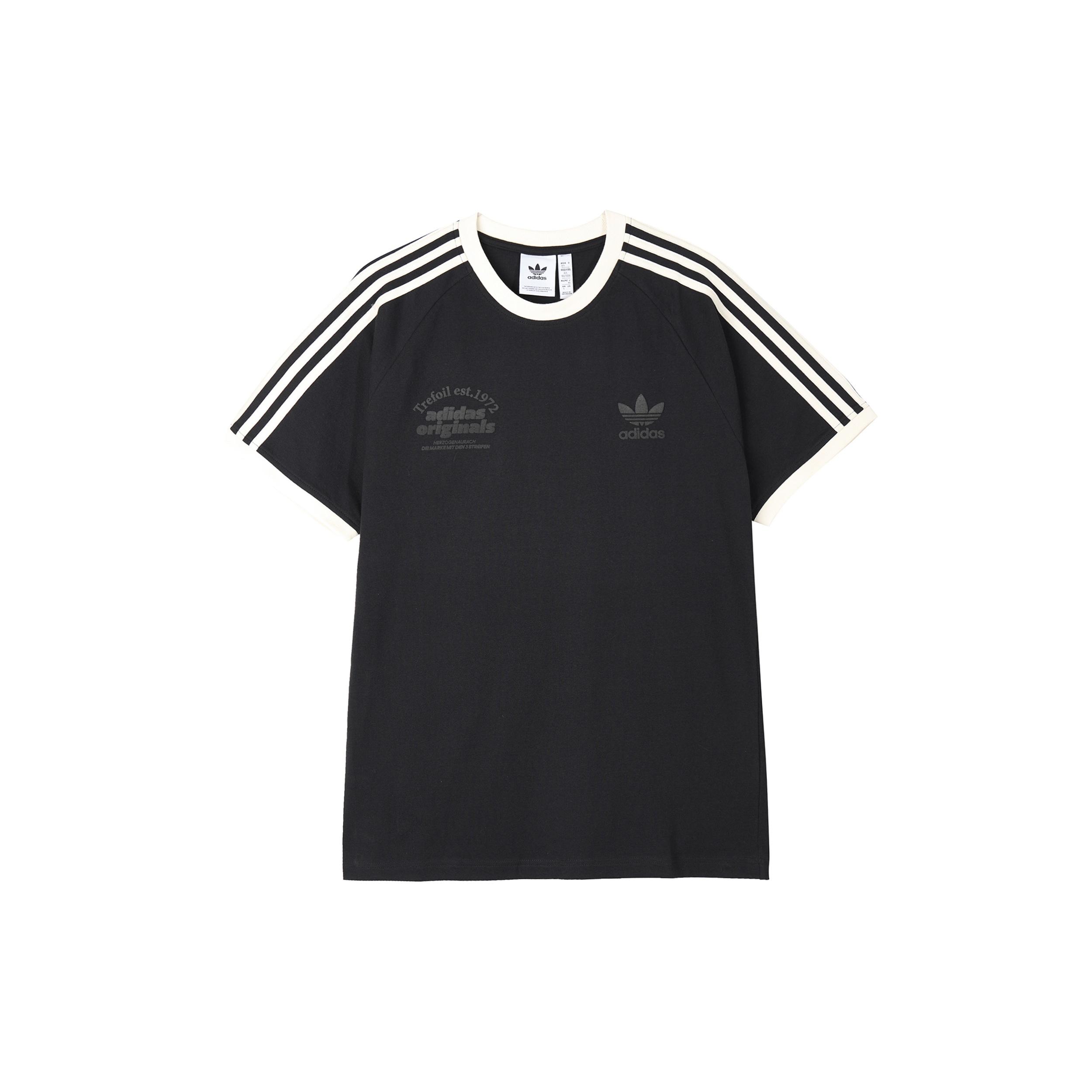 adidas Originals Sport Graphic Cali Tee Asia Sizing  Black White  Men s IS1413 L