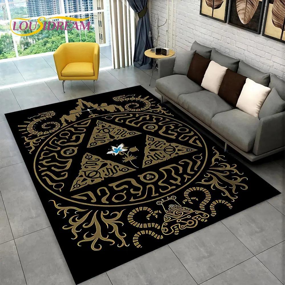 Ouija Tarot Witchcraft Gothic Mystical Carpet Living Room Bedroom Sofa Doormat Rug Non-slip Large Area Floor Mat Home Decoration