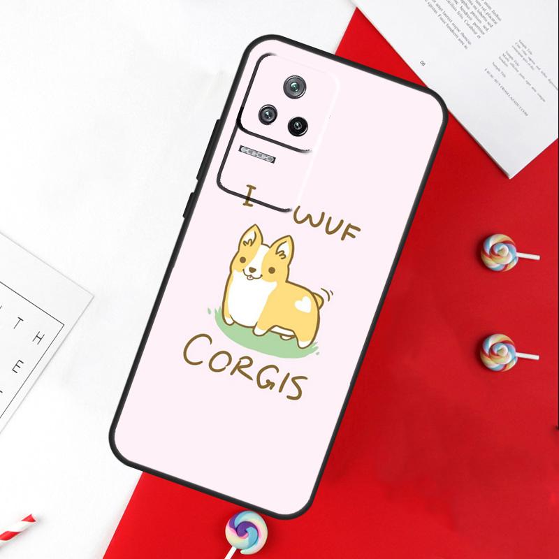 Corgi and Bubble Tea Cover For Xiaomi 14T 11T 12T 13T Pro 13 14 15 Ultra POCO X7 Pro X3 X5 X6 F5 F6 M6 Pro Case