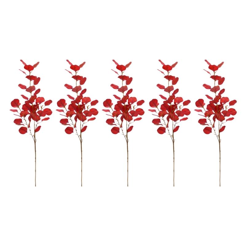 Home Styling Leaf Sprays Set of 5, 29.9 In Tall for Room Display, Vase Use, Event Arrangement Work, and Wedding Display