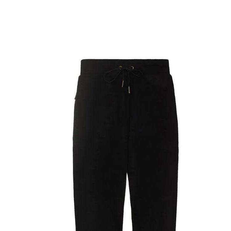 Polo Ralph Lauren SS22 Solid Color Drawstring Tapered Casual Sports Pants Unisex Pants Black 710857279001