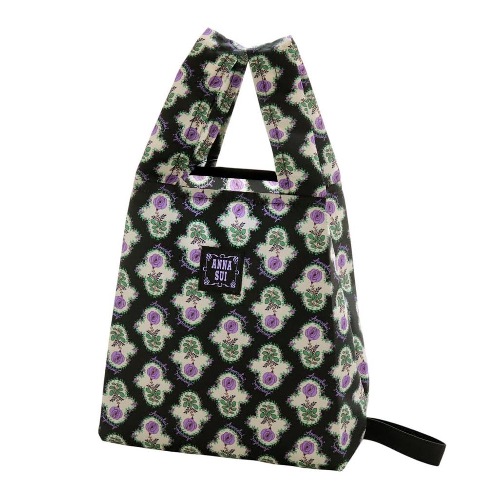 Eco Bag Rose Pattern [ANNA SUI] Bag/My (Black) 001207-0003-01
