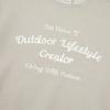 SNOWPEAK Land Women's Chain Lettering Sweatshirt Light Beige (S23FWFHT65)