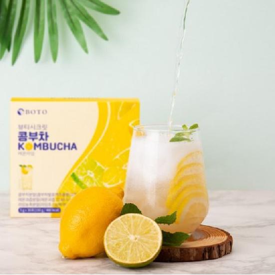 BOTO Beauty Secret Kombucha Lemon & Lime Flavor 1box/ 5gX30 Sticks