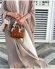 Muslim Fashion Abaya Fashion Soft and Elegant Large Size Women Cardigan Robe Solid Color Cardigan Dress