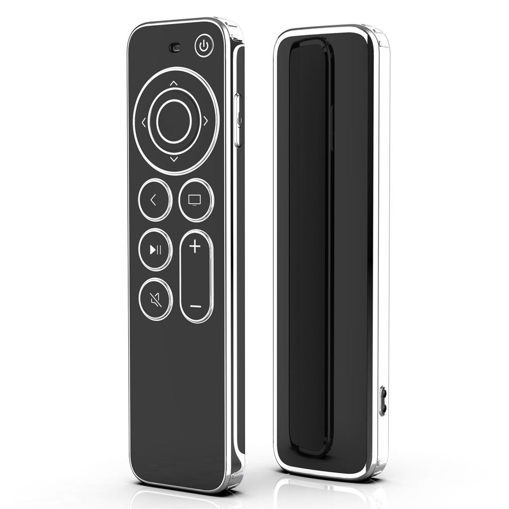 Custodia Antipolvere per Telecomando Placcatura TPU Copertura Protettiva Per Telecomando TV 2/Siri Remote 2 Custodia Protettiva Anticaduta