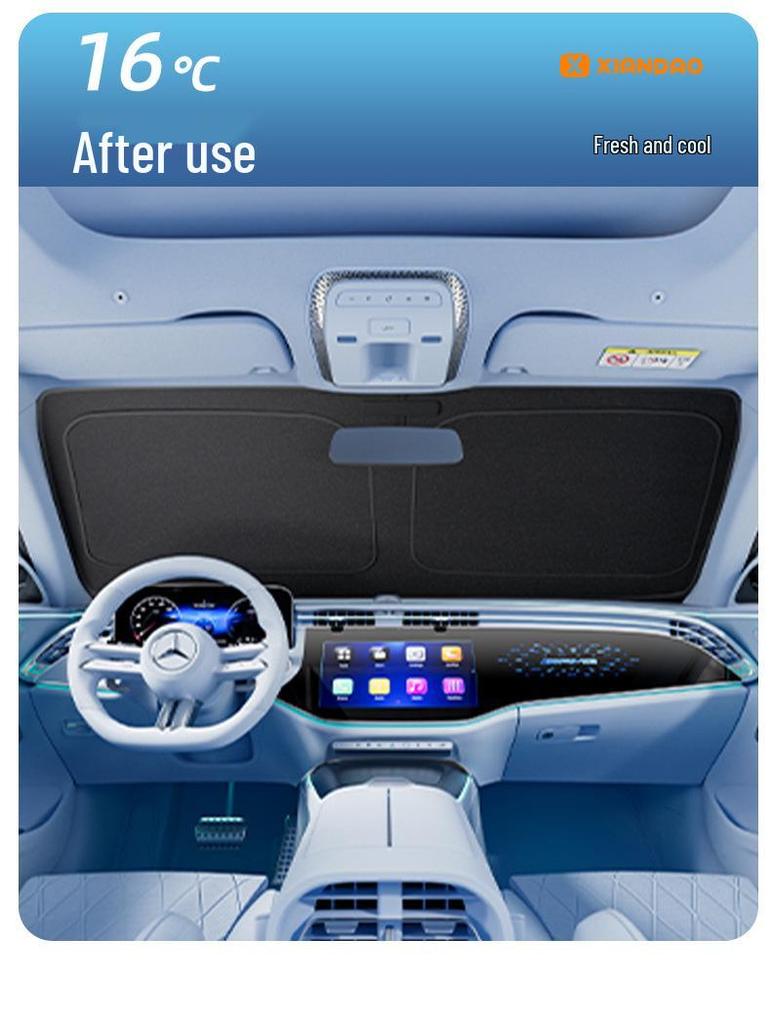 Custom-Fit Windshield Sunshade for Specific Car Models - Anti-Sun Car Shade
