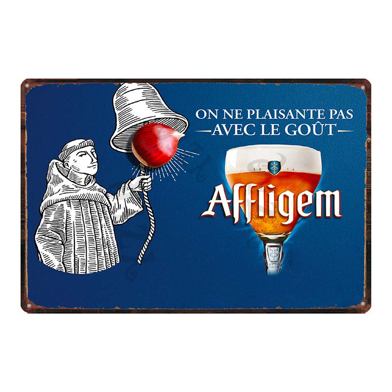 Beer Metal Tin Sign Paix Dieu Mort Subite Retro Poster Affligem For Wall Bar Pub Art Kitchen Coffee Home Decor 30X20CM DU-8499B