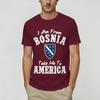 T-shirt Oversize Estiva Sono dalla Bosnia Portami in America Maglietta Bosniaca per Unisex Stampa Retro Economica Manica Corta Abbigliamento