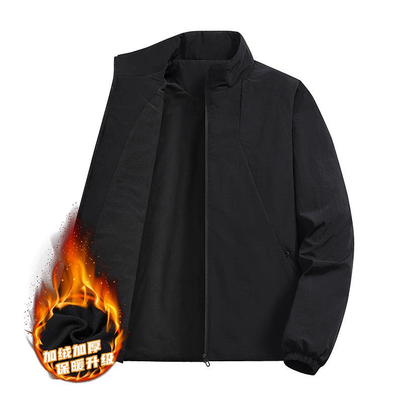 2025 Men s Stretch Waterproof Mountaineering Jacket - Hot Style Outdoor Workwear with Stand Collar XL