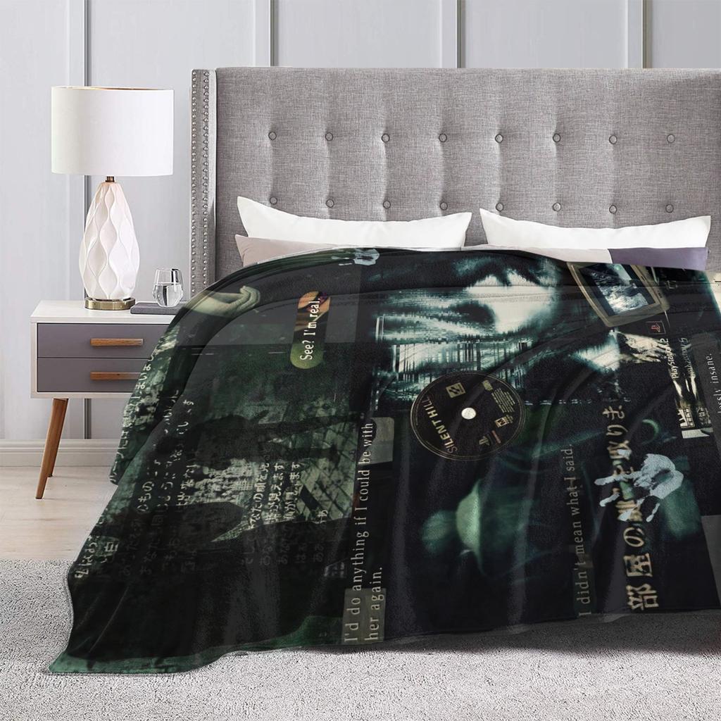 Silent Hill Horror Movie Games Super Soft Blankets Plush Bedding Throws Comfortable Couch Chair Flannel Bedspread Sofa Bed Cover