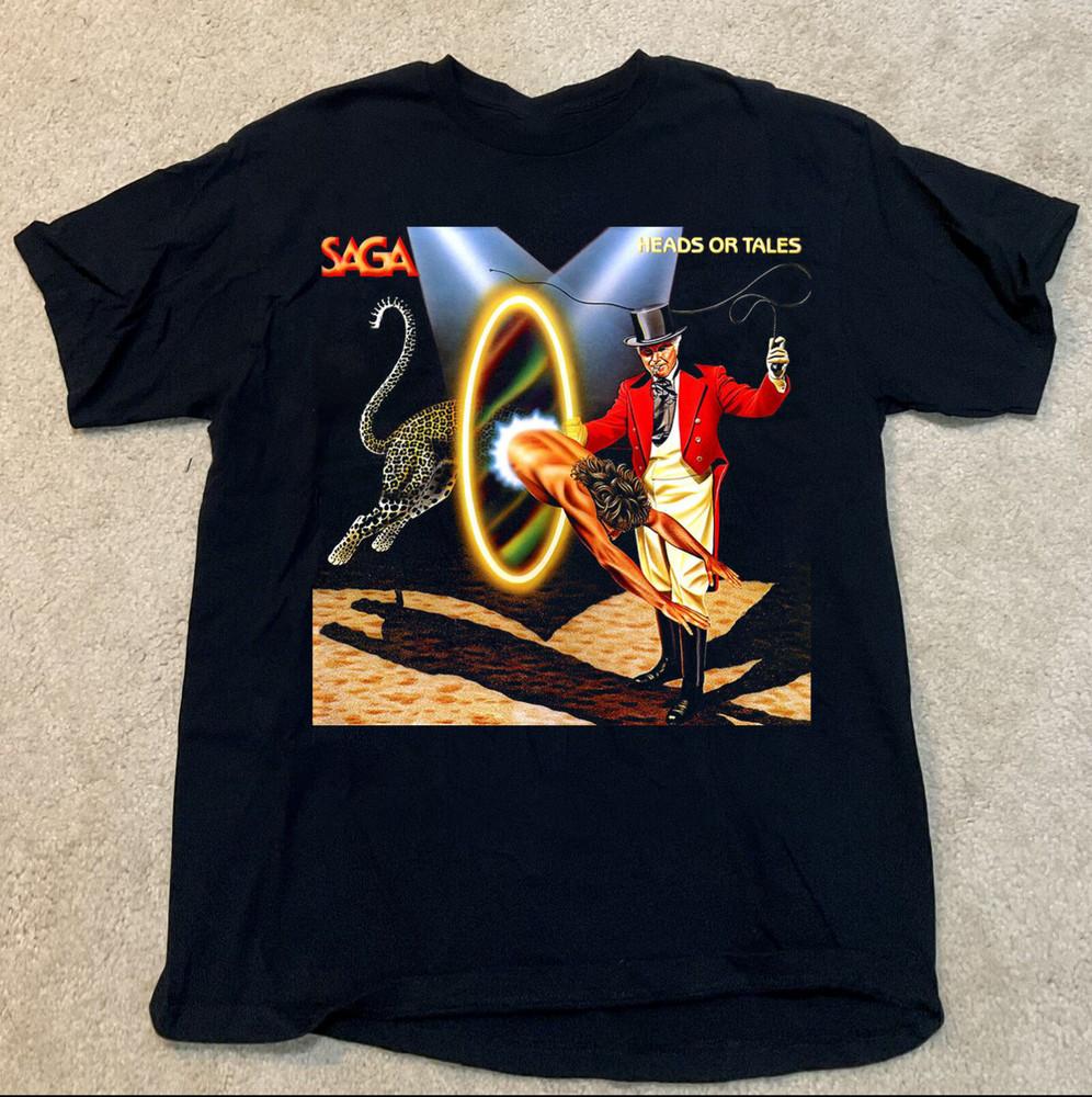 

Saga Band Heads Or Tales Album Adult Tee Unisex Shirt All Size WA163 Unisex T-Shirt S