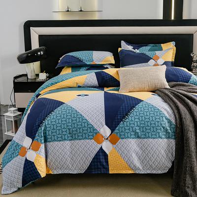 Ensemble de quatre pièces en coton épais abrasé, ensemble de couette de drap de lit ensemble de 4 pièces, ensemble de trois pièces de dortoir