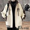 Youth Boys' Trendy Hooded Baseball Jacket for Spring and Autumn