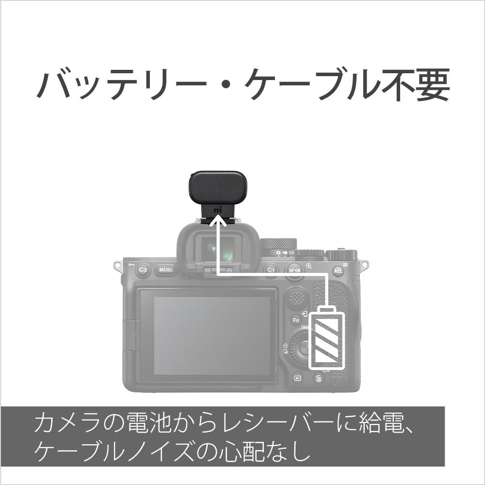 Sony ECM-S1 Camera Microphone, Wireless Streaming Microphone, IndoorOutdoor Vlog, Live Streaming, Interview with Video, Audio Recording, Podcast, Pop