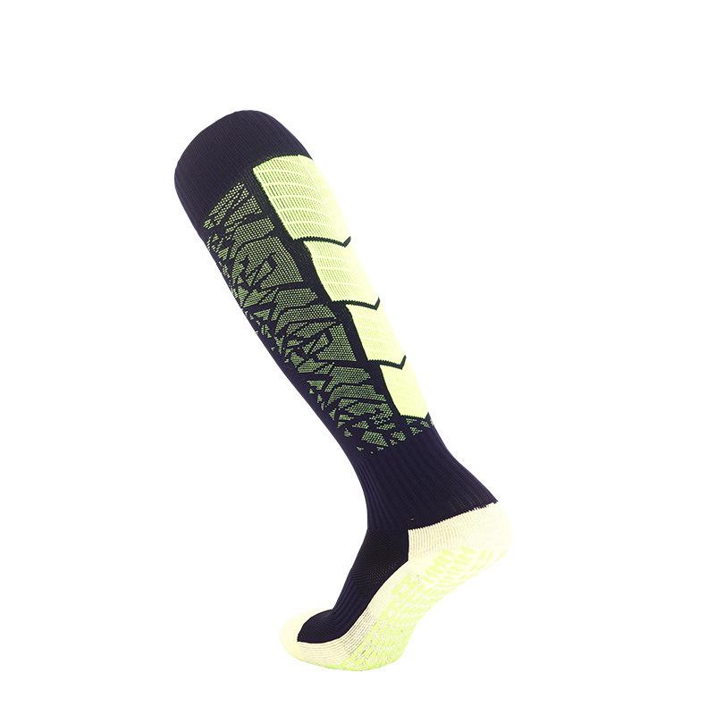 Men's Non-Slip Long Tube Football Socks - Professional Sports Socks with Towel Bottom for Training and Competition