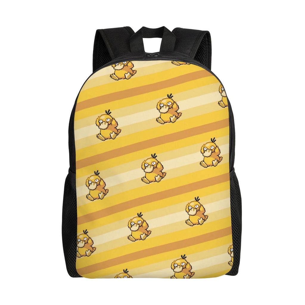 Personalized P-Psyducks Backpack Men Women Casual Bookbag for College School Manga Bags