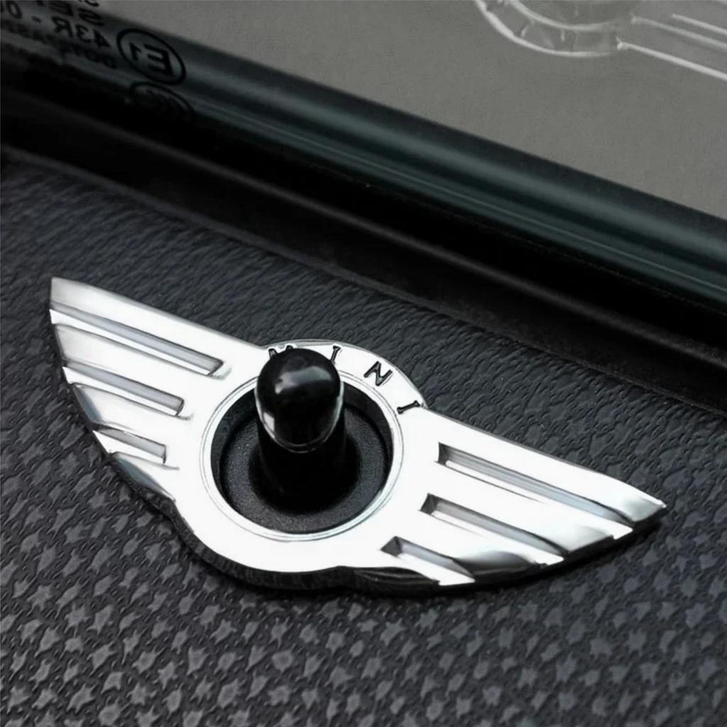 1 Stück Set mit Diamanten Metall Auto Türverriegelungsstift Flügel Emblem Abzeichen Aufkleber Abdeckung für Mini Cooper S F54 F55 F56 F60 R55 usw.