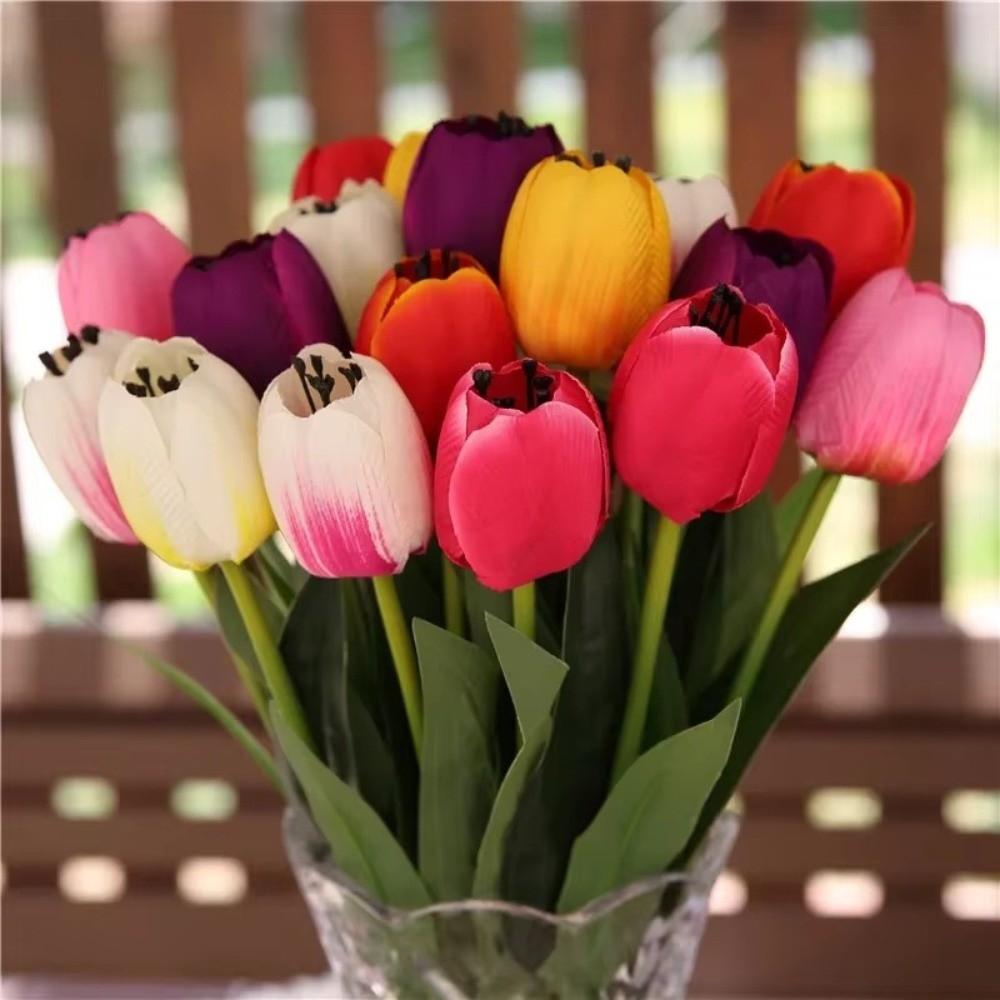 Floral Arrangement Simulation Flowers 9 Heads Flower Bouquet Fake Flower  Home Decoration