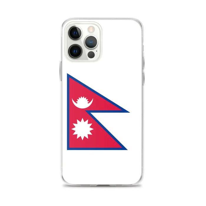 Coque Télephone Drapeau Népal - iPhone 12 Pro Max