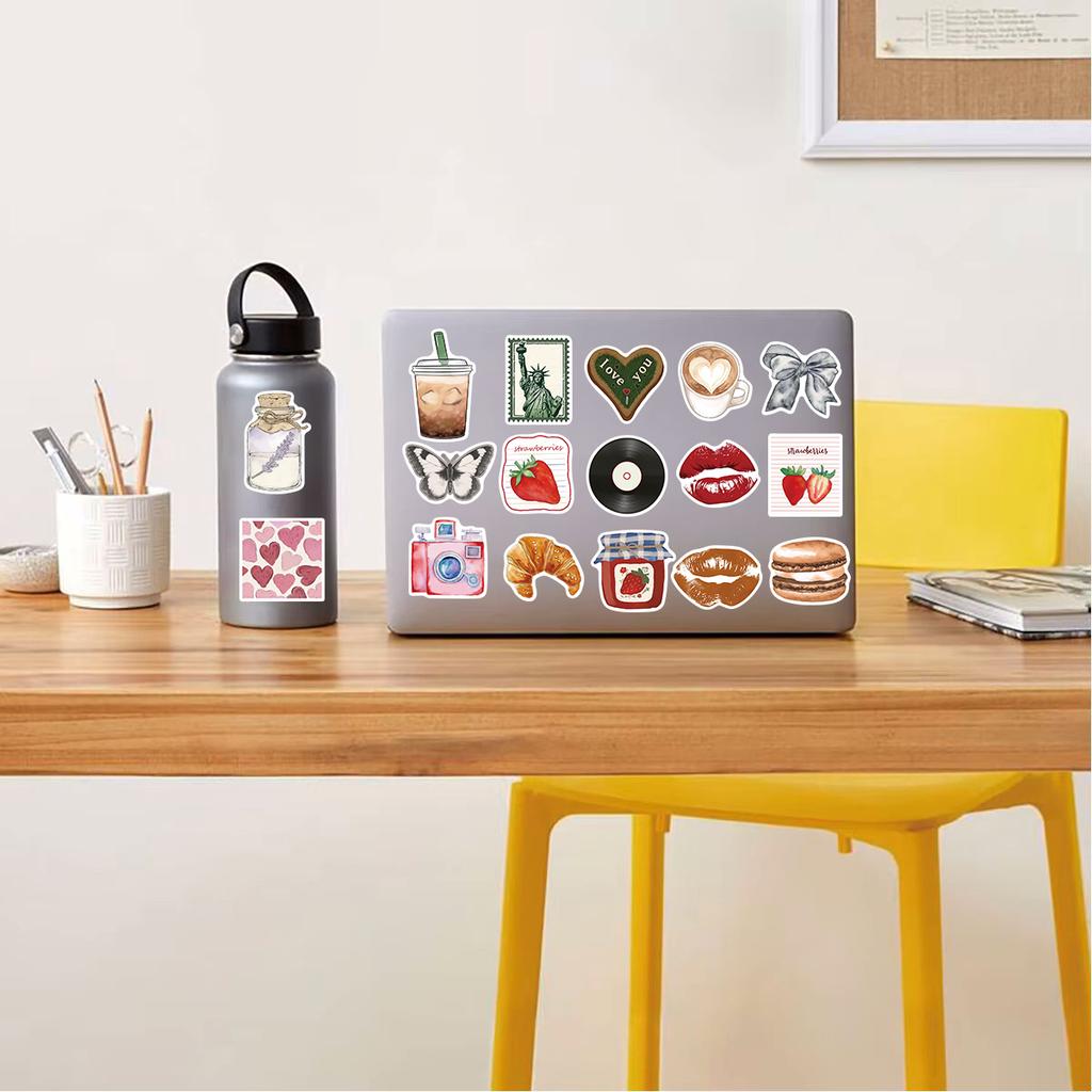 50/100PCS Retro Graffiti Stickers DIY Decoration Motorcycle Phone DIY Luggage Skateboards Handbook Guka Material Decals Sticker