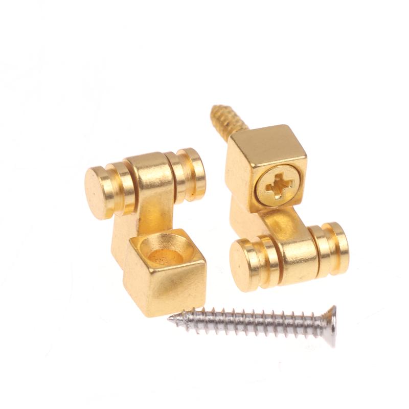 Electric Guitar Customization Kit: 2 Chrome Roller String Trees, Silvery Black Gold, DIY Accessories