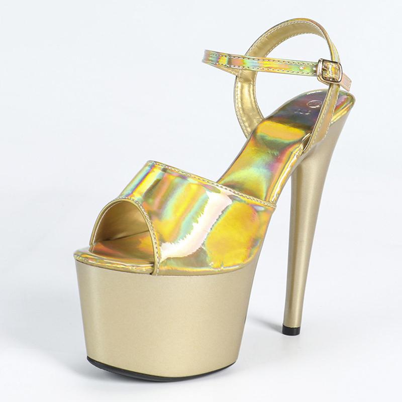Liyke Model Catwalk Femei Sexy Sandale Fetiș Platformă Peep Toe Stripper Pole Dance Tocuri Extreme Nuntă Banchet Pantof