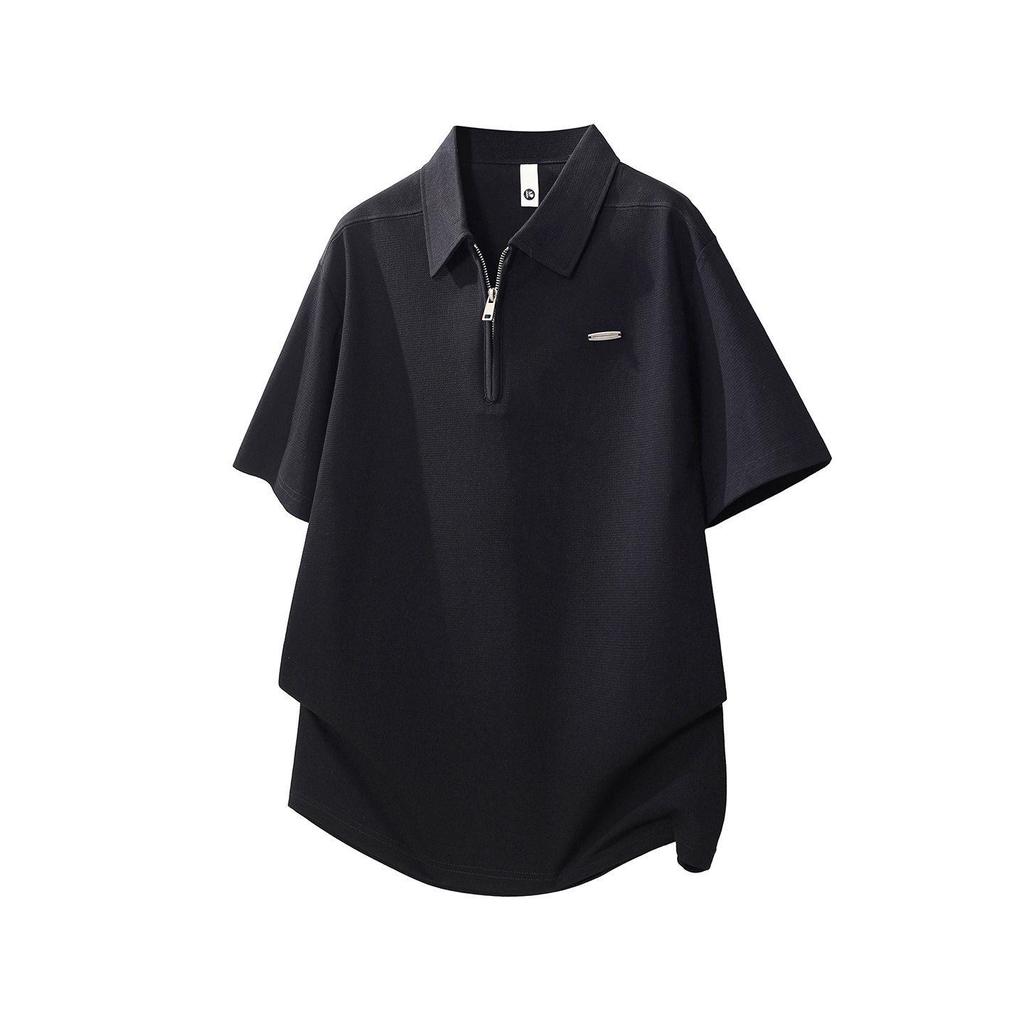 Trendy Summer 2026 Men's Japanese Style Loose Short Sleeve Polo Shirt