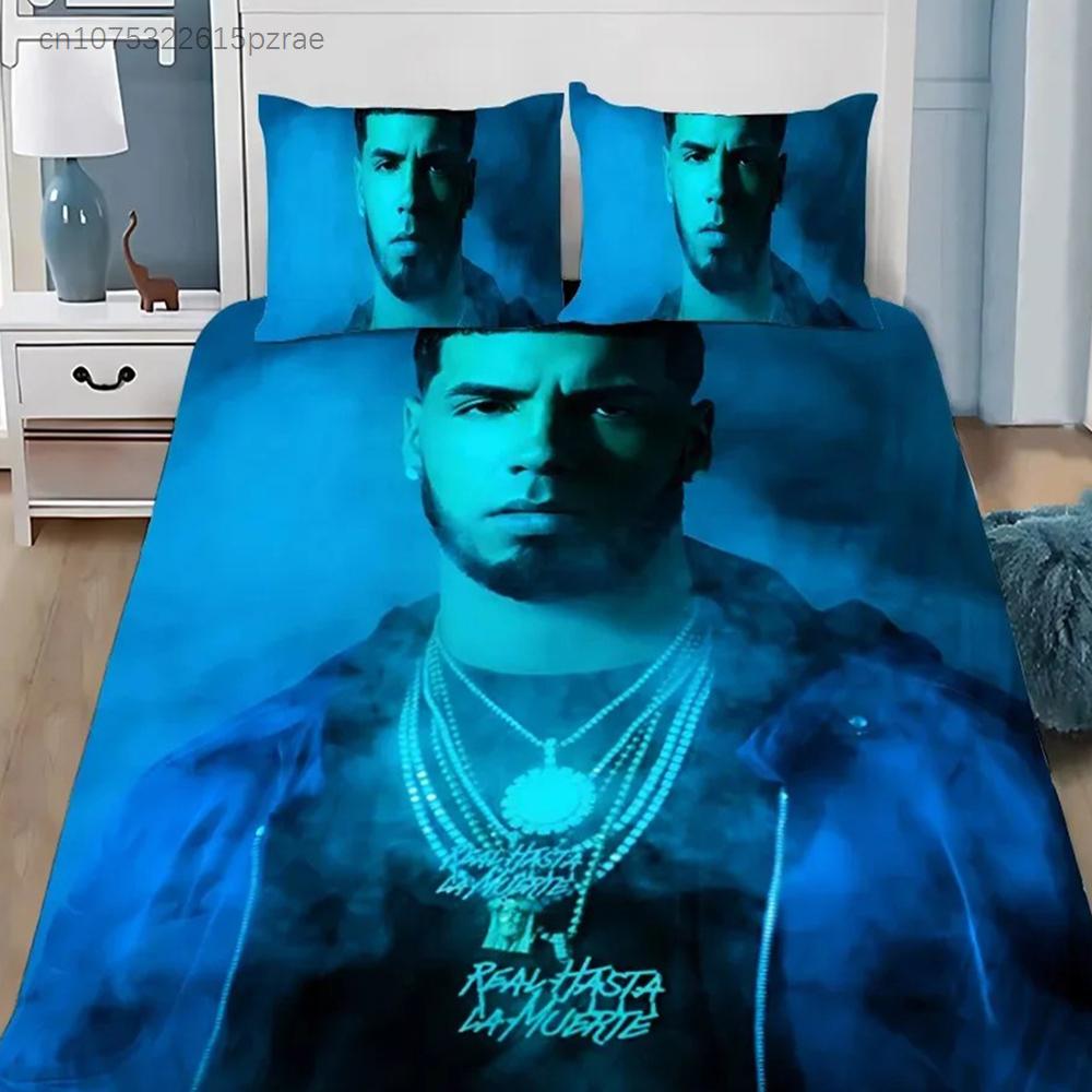 Duvet Cover Anuel AA 3D Exquisite Hasta La Muerte Digital Printing Bedding Set Comforter Bed Youth Home Decor Kids Boys Gift