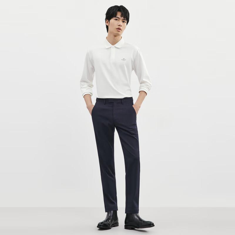 SEPTWOLVES Men's Wool Blend Straight Fit Casual Pants