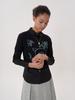 VIMUN Jacquard Crop Knit_Black
