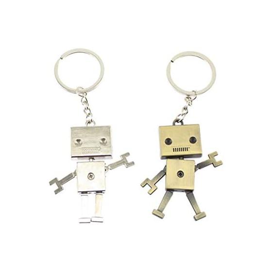 Olive-G Cute Antique Robot Keychain Set of 2