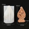 Candela Famiglia di Gesù in Silicone da 8-17 cm Stampo in Silicone Famiglia Vergine Maria Stampo in Silicone per Resina Stampo in Gesso Calcestruzzo Cemento Decorazione per la Casa
