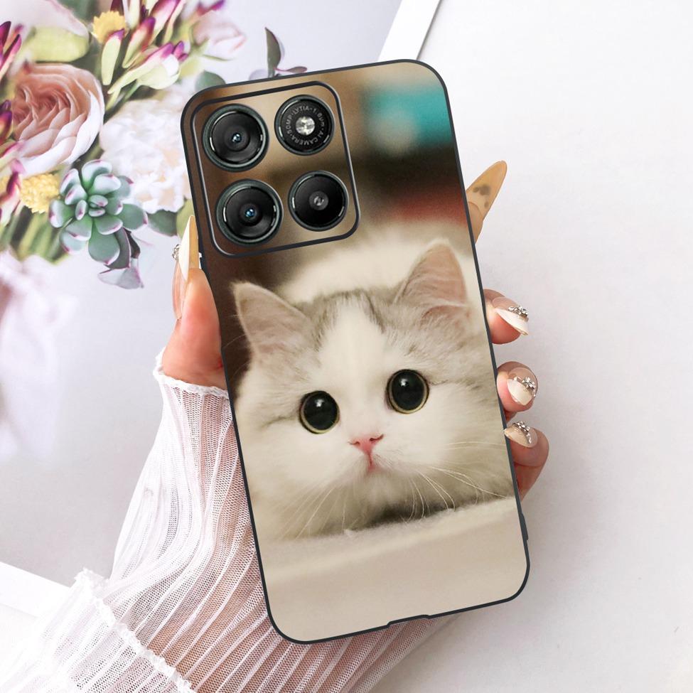 Per Moto G57 Power 5G Custodia Cover Moda Farfalla Gatto Carino Fresco Dipinto Morbido Funda Per Motorola Moto G57 Power 5G Cover del Telefono