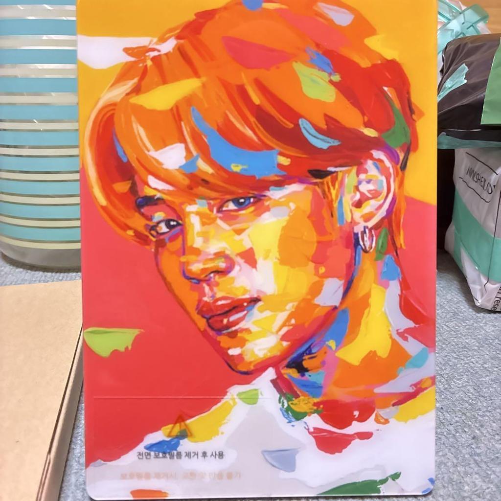 [USED] BTS Jimin Acrylic Photo Stand with Bonus