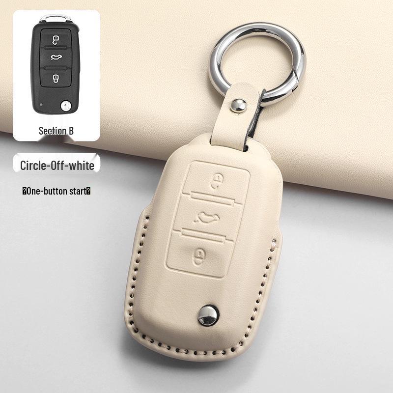 Volkswagen Key Case for Sagitar, Bora, Magotan, Golf, T-Roc, Tiguan, Passat, Lavida – Men's Black.