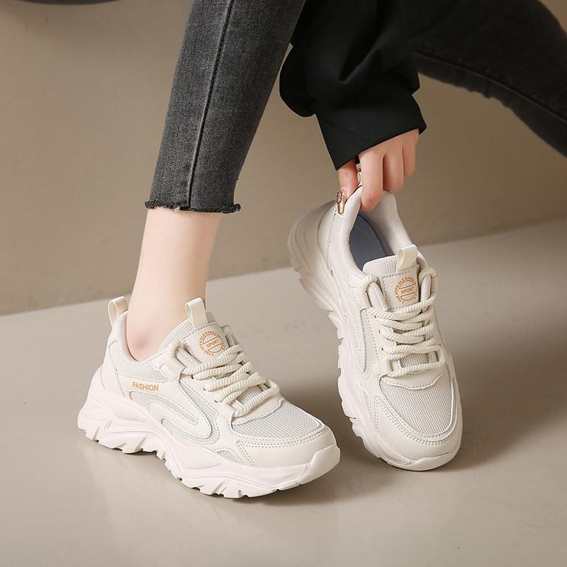 Mesh breathable sneakers new autumn shoes soft-soled casual shoes lightweight large size shoes