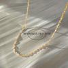 Women's European & American Minimalist Twist & Water Wave Chain Necklace