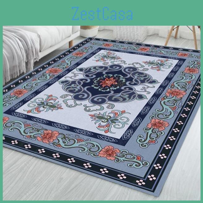 Living Room Table Carpet Coffee Floor Mat Chinese Style Study Bedroom Bedside Home Bathroom Decoration Nonslip Floor Mat
