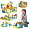133PCS Magical Track Train Car Children Educational Electric Magnetic Levitation Train Track Cube DIY Building Toy Birthday Gift