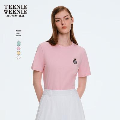 Little Bear Women's Round Neck Short Sleeve T-shirt