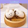 Plush Steamed Dumpling Buns Keychain Backpack Pp Cotton Stuffed Animal Gift Toy
