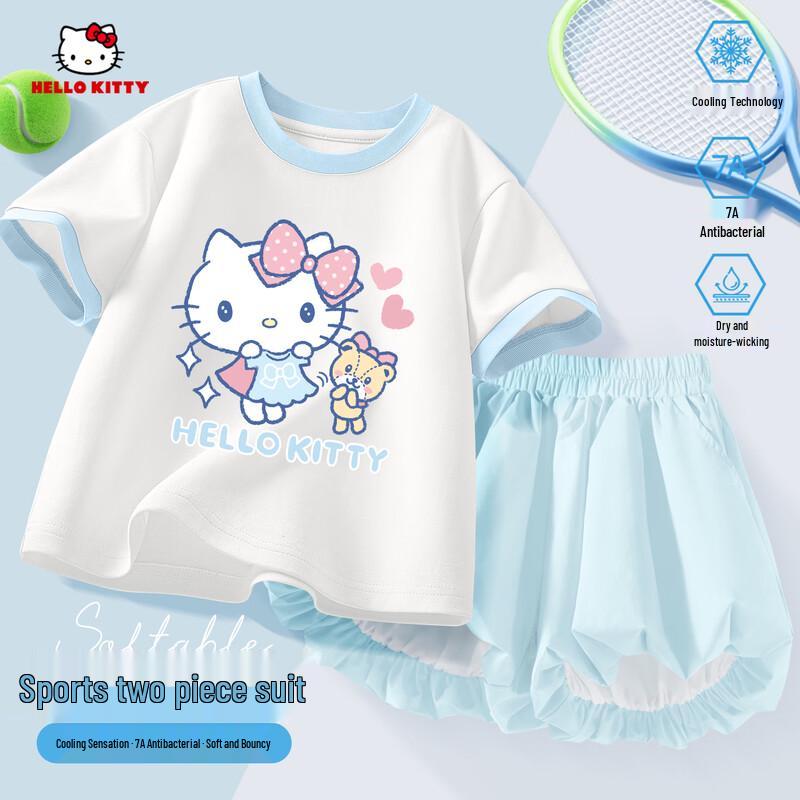 Hello Kitty Girls' Summer T-shirt & Shorts Set