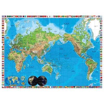 Add One World Map 500 Piece Jigsaw Puzzle, 1 Piece Jigsaw Puzzle, Childrens Games, Educational Toys