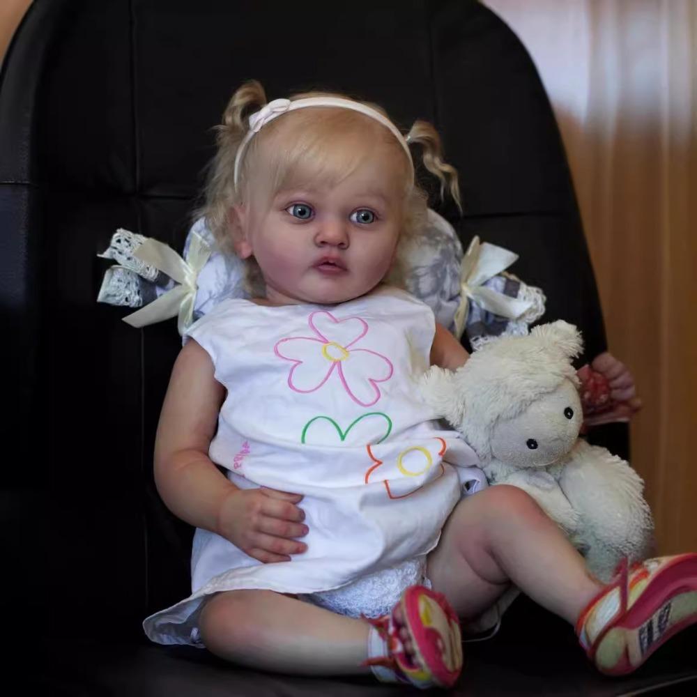 

Очаровательные 24-дюймовые 60-см куклы реборн Аяна из мягкой ткани с полипропиленовым хлопком Кукла возрождения принцессы для девочек Реалистичная ручная работа 3D окрашенная кукла с эмуляцией кожи cloth body