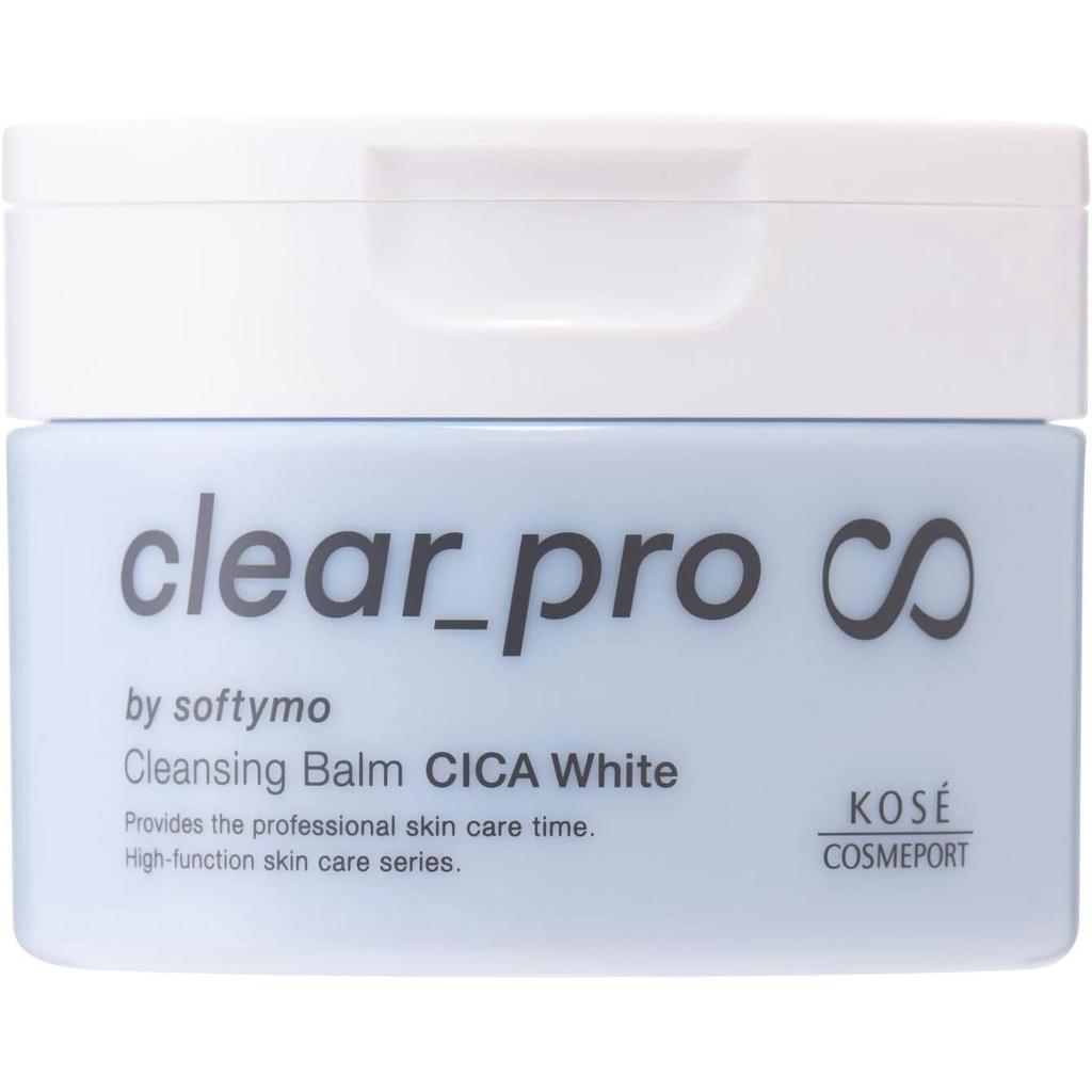 Kose Softymo Clear Pro Cleansing Balm CICA  Rich Moist  Deep Clear  White  Black Hot 90g